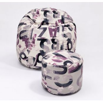 Set Fotoliu Matusalem cu Otoman (suport picioare), Material Textil - Urban Mystique
