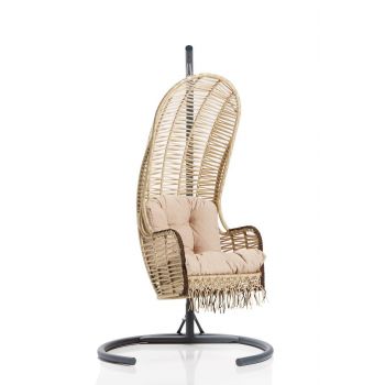 Balansoar de gradina Flamingo, Bej/Negru - Bej