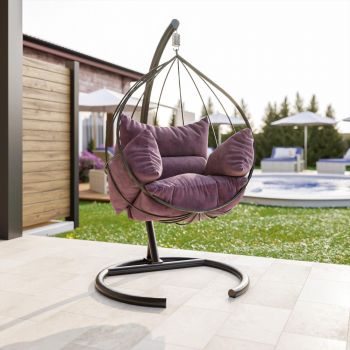 Balansoar de gradina Mavera, Violet/Negru - Mov
