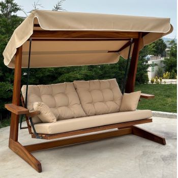 Balansoar de grădină Sia 2400, Diverse culori, 175x60x195 cm - Camel