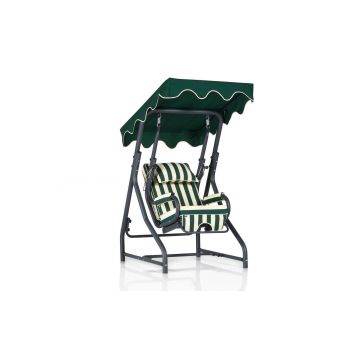Balansoar de gradina verde din metal Camellia – Floriane Garden , Bej 50x110x50 cm - Verde