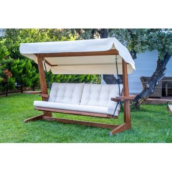 Balansoar de grădină Viva 2400, Diverse culori, 237x100x175 cm - Bej