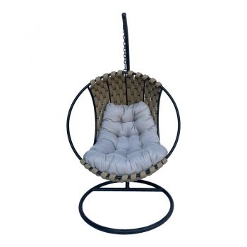 Balansoar Makito, PVC, 100x105x195 cm - Negru