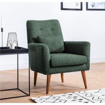 Fotoliu Akintola Berjer, 66x97x72 cm - Verde