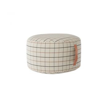 Fotoliu bean bag crem Grid – OYOY Living Design