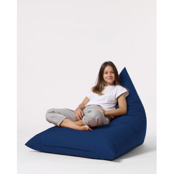 Fotoliu Bean Bag XL, Garden Bean Bag Borini, 145x90x35 cm - Albastru inchis
