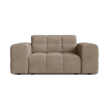 Fotoliu bej cu tapițerie din chenille Chicago – Cosmopolitan Design