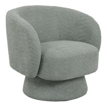 Fotoliu cu brate pivotant din verde, deschis, 78x81x77 cm - Verde