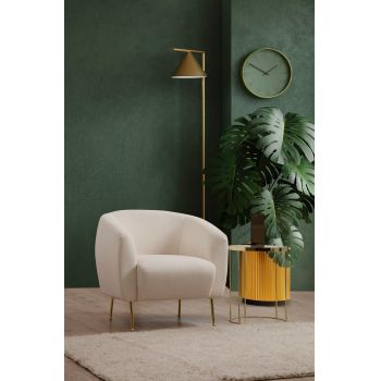 Fotoliu Eses Wing Chair, 70 x 82 x 82 cm - Crem