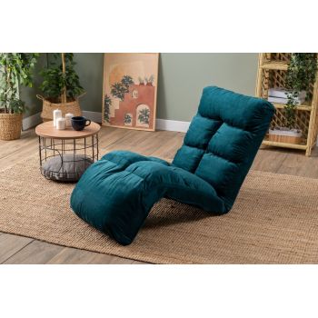 Fotoliu extensibil, Atelier del Sofa, 859FTN2349, Metal, Verde petrol