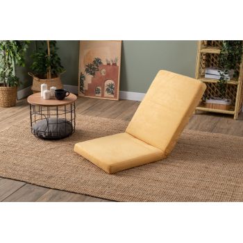 Fotoliu extensibil, Atelier del Sofa, 859FTN2368, Metal, Galben mustar