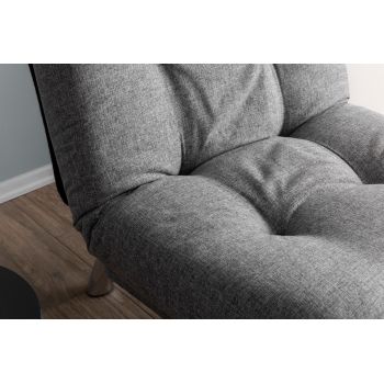 Fotoliu extensibil Misa Small Solo, Diverse culori, 70x52x40 cm - Gri deschis
