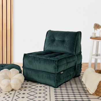 Fotoliu extensibil Mocca, Diverse culori, 65x78x78 cm - Petrol green