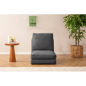 Fotoliu extensibil Taida - GR126, Gri, 60x68x26 cm - Gri