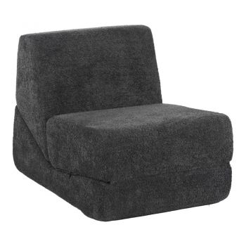 Fotoliu-Pat cu functie extensibila Ferderina, Gri Închis, 66x102x73 cm - Gri