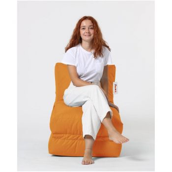 Fotoliu Puf Extensibil, Garden Bean Bag Large, 55x40x40 cm - Portocaliu