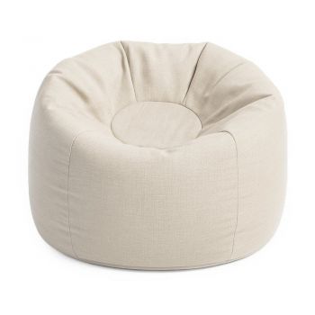 Fotoliu puf pentru copii crem Outzy – Meowbaby