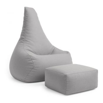 Fotoliu puf pentru copii gri deschis Outzy – Meowbaby