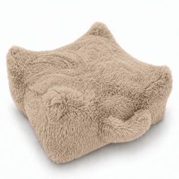 Fotoliu puf pentru copii în culoare naturală deschisă Mammoth – Meowbaby