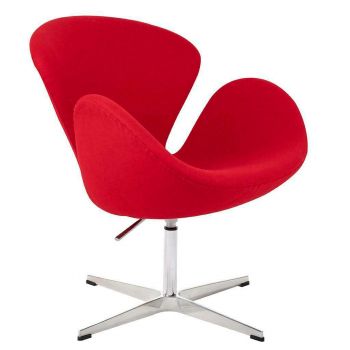 Fotoliu rotativ SWAN RED - Rosu