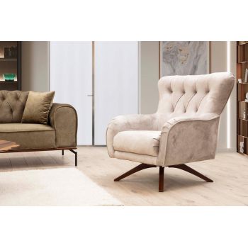 Fotoliu Siesta Armchair, 92x54x86 cm - Crem