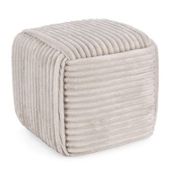 Puf gri deschis Cube – Bizzotto