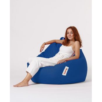 Sac Fotoliu puf, dehusabil, Dirtproof, Interior/exterior, impermeabil, Garden Bean Bag Anelka, 115x130x39 cm - Albastru