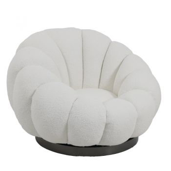 Scaun cu brate pivotant Nester, Diverse culori, 98x97x69 cm - Alb