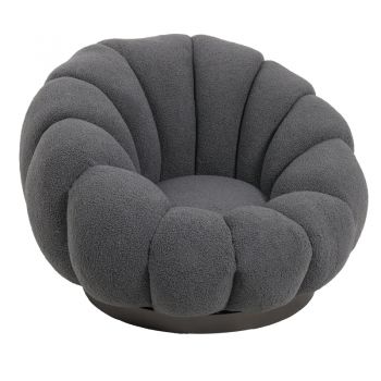 Scaun cu brate pivotant Nester, Diverse culori, 98x97x69 cm - Gri
