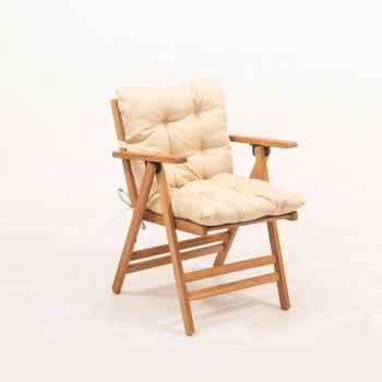Scaun de gradina, Hanah Home, MYL04, 45x89x43 cm, Crem