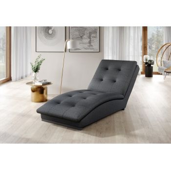 Sezlong living ELTAP, DOR-06SO, Doro, 170x85x95 cm, poliester, gri inchis