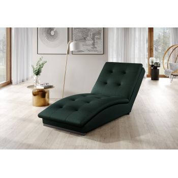 Sezlong living ELTAP, DOR-35LO, Doro, 170x85x95 cm, poliester, verde inchis