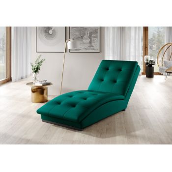 Sezlong living ELTAP, DOR-35NU, Doro, 170x85x95 cm, poliester, verde inchis