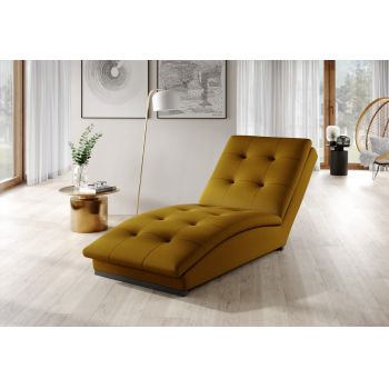 Sezlong living ELTAP, DOR-45NU, Doro, 170x85x95 cm, poliester, mustar