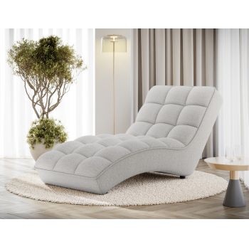 Sezlong living ELTAP, LOR-01ROY, Loren, 170x85x85 cm, poliester, alb