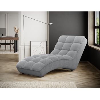 Sezlong living ELTAP, LOR-04CAL, Loren, 170x85x85 cm, poliester, gri deschis