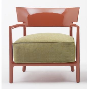 Fotoliu Kartell Cara Solid design Philippe Stark & Sergio Schito ruginiu/verde