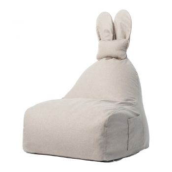 Fotoliu sac pentru copii The Brooklyn Kids Funny Bunny, bej