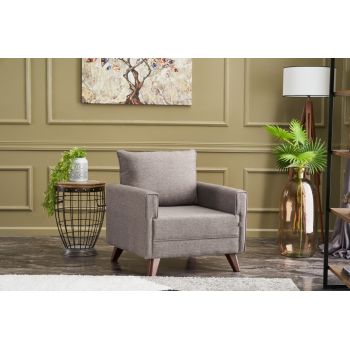 Fotoliu Bella Armchair, Balcab Home, 82x81x85 cm, lemn, maro