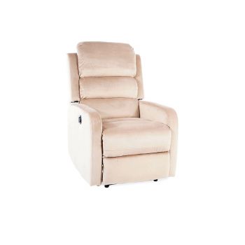 Fotoliu cu Recliner Pegaz Velvet Beige