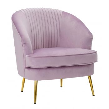 Fotoliu Loxy, Mauro Ferretti, 68x72x80 cm, catifea, roz