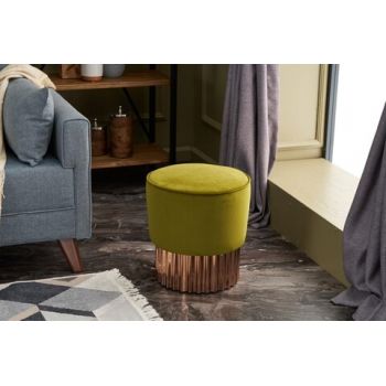 Taburet Living Puf, Balcab Home, 38x38x40 cm, lemn, verde Taburet Living Puf, Balcab Home, 38x38x40 cm, lemn, verde