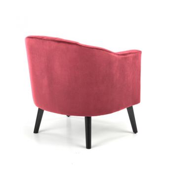 Fotoliu catifea Marshal bordo - H75 cm