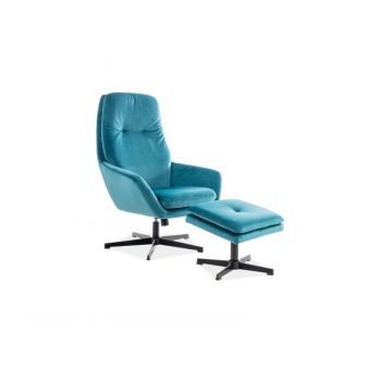Fotoliu de relaxare Ford Velvet Turcoaz