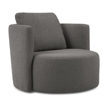 Fotoliu pivotant Interieurs 86 Nael, gri închis Fotoliu pivotant Interieurs 86 Nael, gri închis