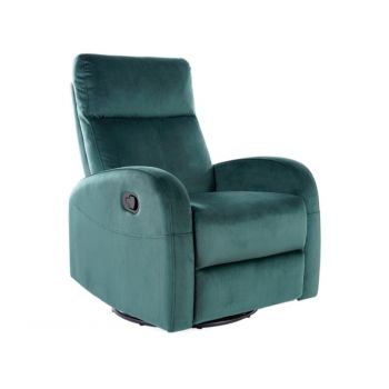 Fotoliu recliner tapitat Olimp Velvet Verde – H101