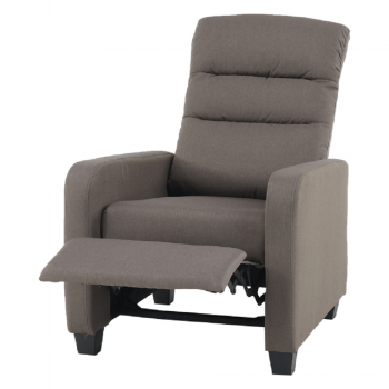 Fotoliu recliner tapitat Turner maro - H106cm