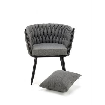 Fotoliu tapitat Avatar gri - H77 cm