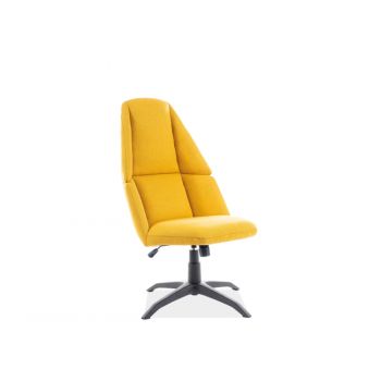 Fotoliu tapitat Protos Galben – l62 x A47 x h109 cm