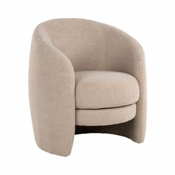 Fotoliu din Textil Bej H83xL74xA78cm Fenna